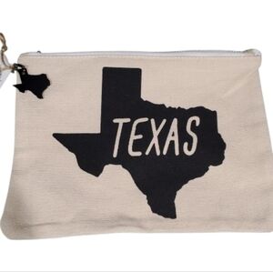 Texas State Map Makeup Bag – Travel Cosmetic Pouch, Stylish & Compact, Brand New